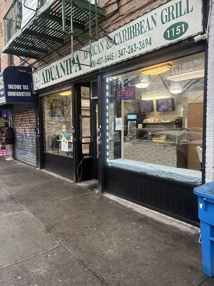 Aduanipa African & Caribbean Grill, african kitchen at 1151 Boston Road in The Bronx, New York