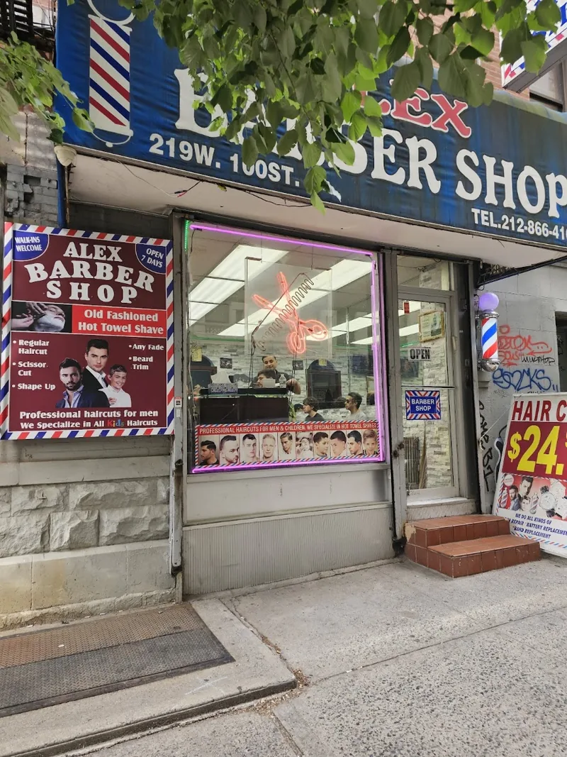 Alex Barber Shop, hair salon at 219 West 100th Street in Manhattan, New York
