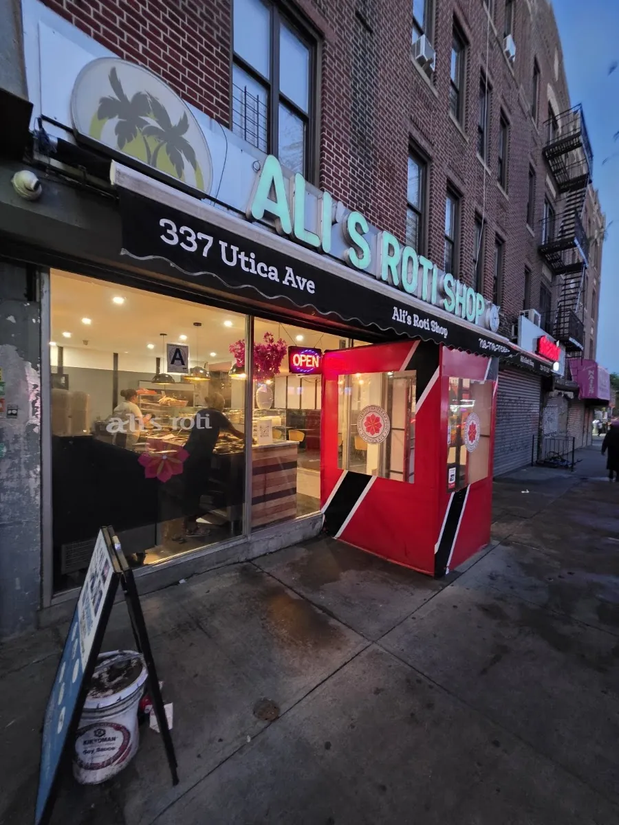 Ali's Roti, caribbean kitchen at 337 Utica Avenue in Brooklyn, New York