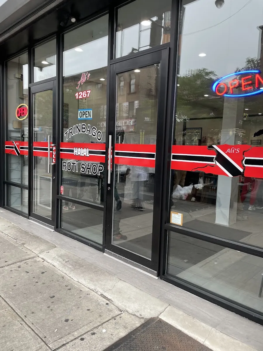 Ali's Trinbago Roti Shop, caribbean kitchen at 1267 Fulton Street in Brooklyn, New York