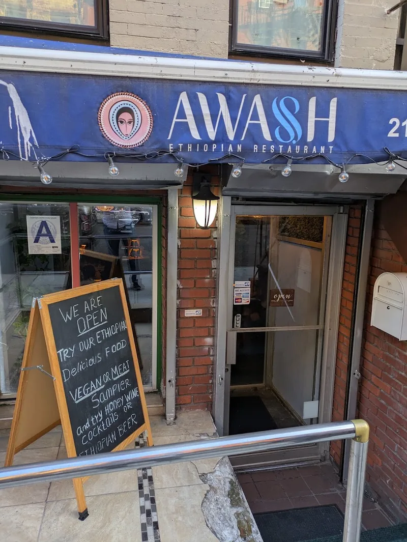 Awash, african kitchen at 338 East 6th Street in Manhattan, New York