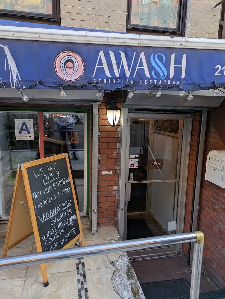 Awash, african kitchen at 338 East 6th Street in Manhattan, New York