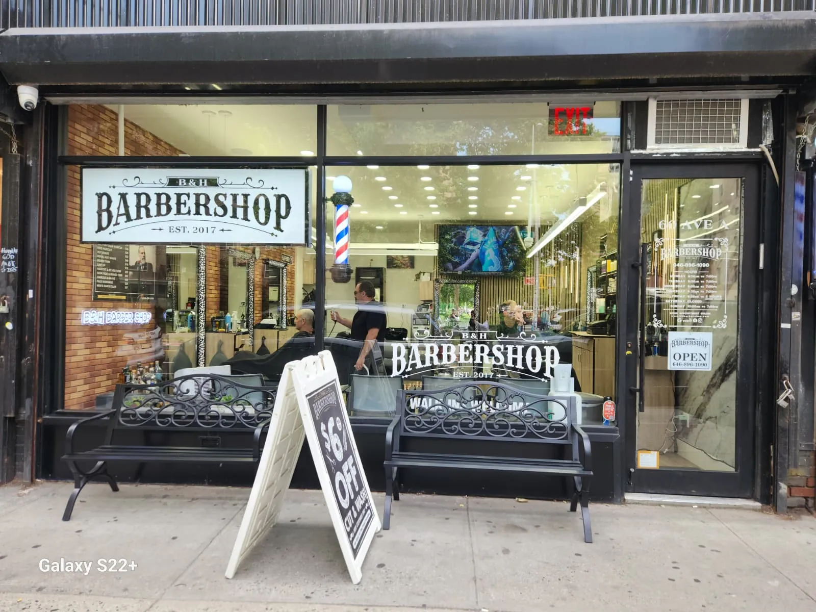 B & H Barbershop, hair salon at 60 Avenue A in Manhattan, New York