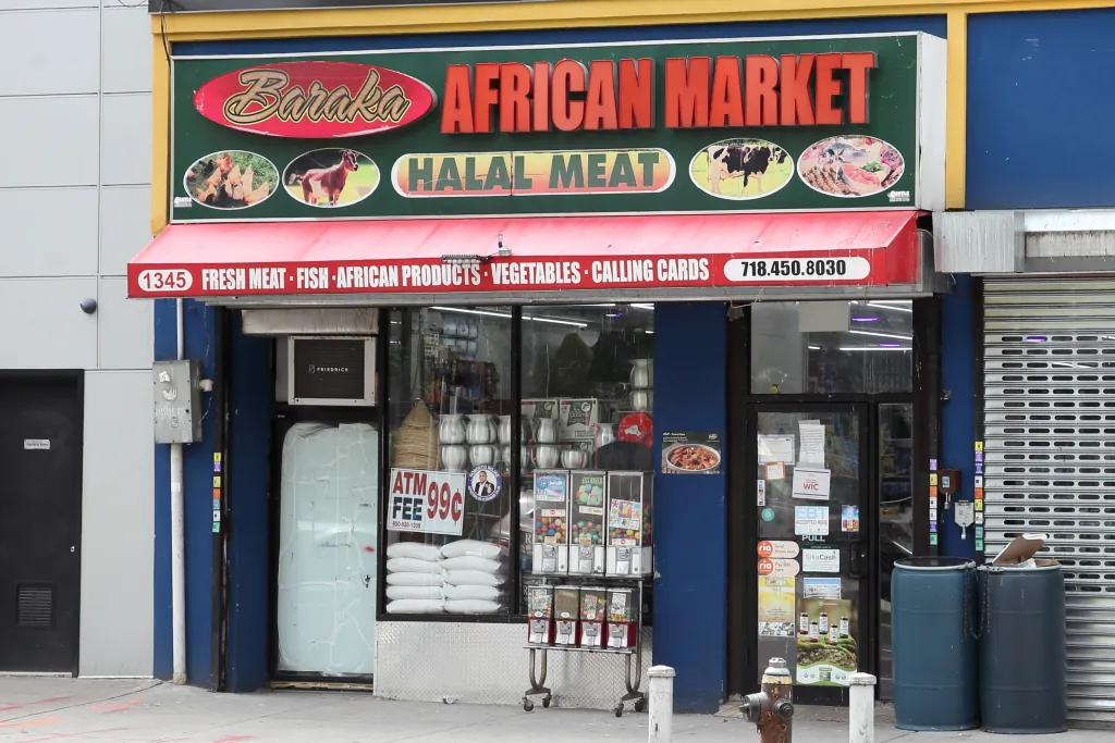 Baraka African Market, grocery shop at 1345 Webster Avenue in The Bronx, New York