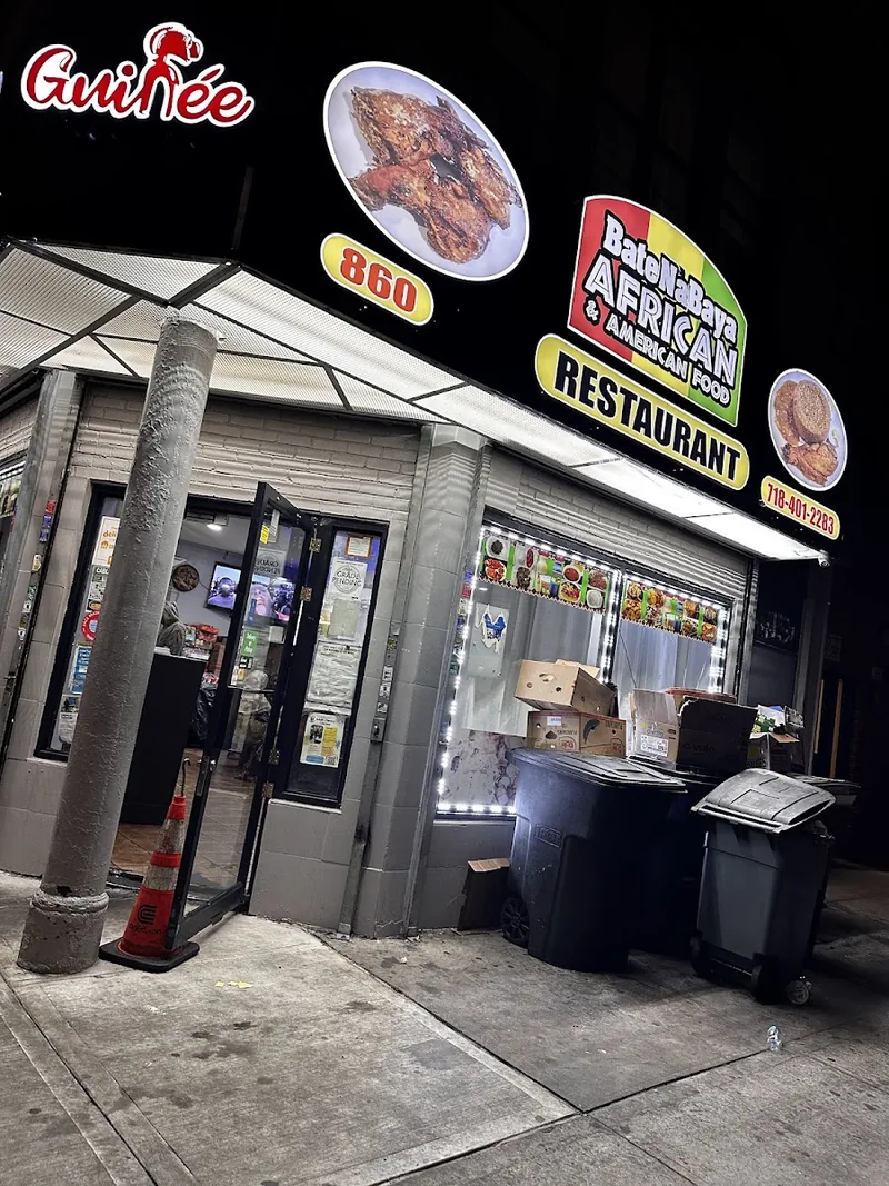Baya Nabaya African& American Restaurant, african kitchen at 860 Melrose Avenue in The Bronx, New York