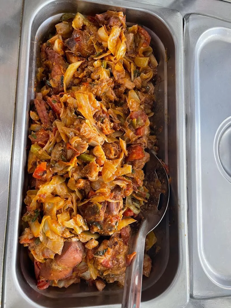 Caribbean Bites and West Indian Cuisine Restaurant & Bakery, caribbean kitchen at 488 East 98th Street in Brooklyn, New York