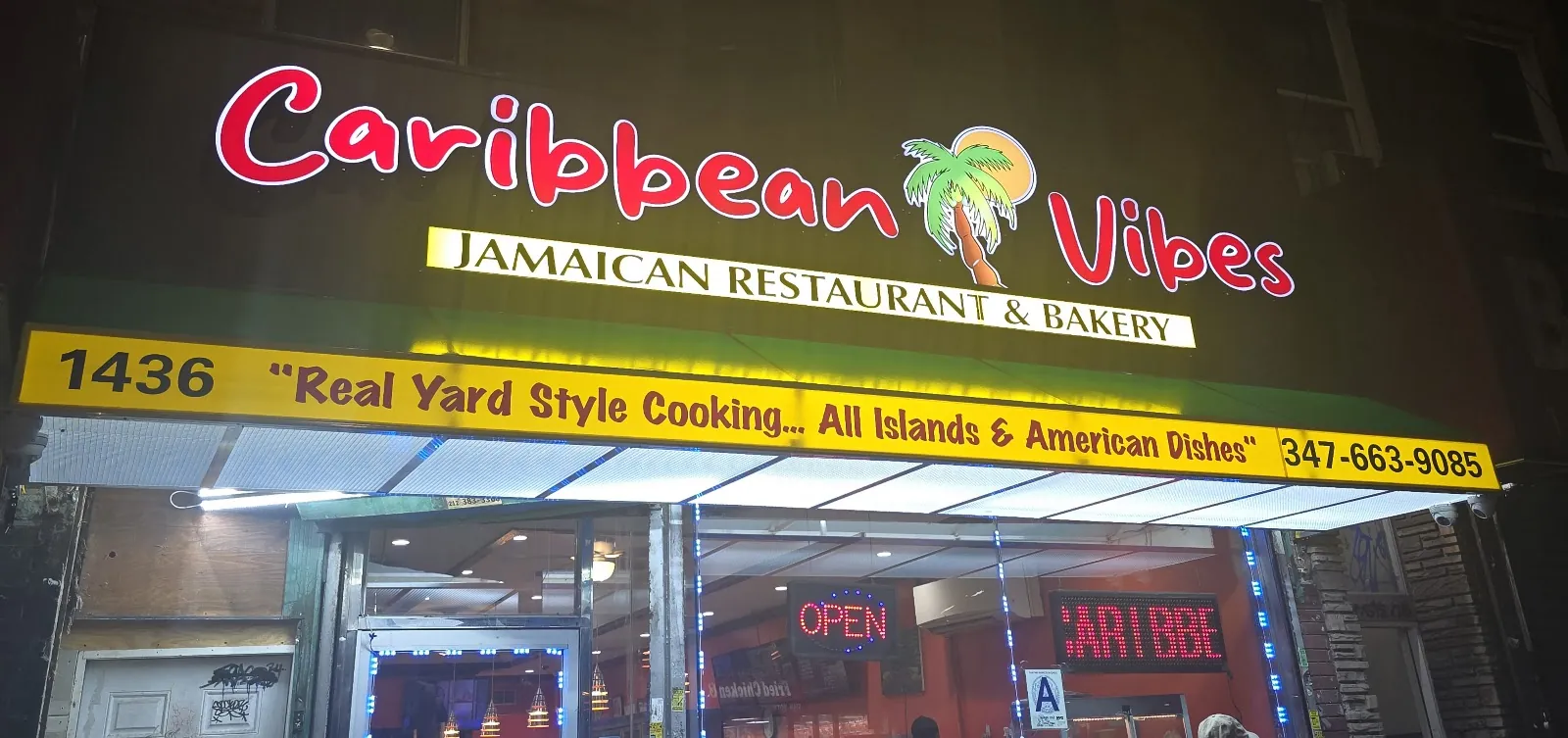Caribbean Vibes New York, caribbean kitchen at 1436 Nostrand Avenue in Brooklyn, New York