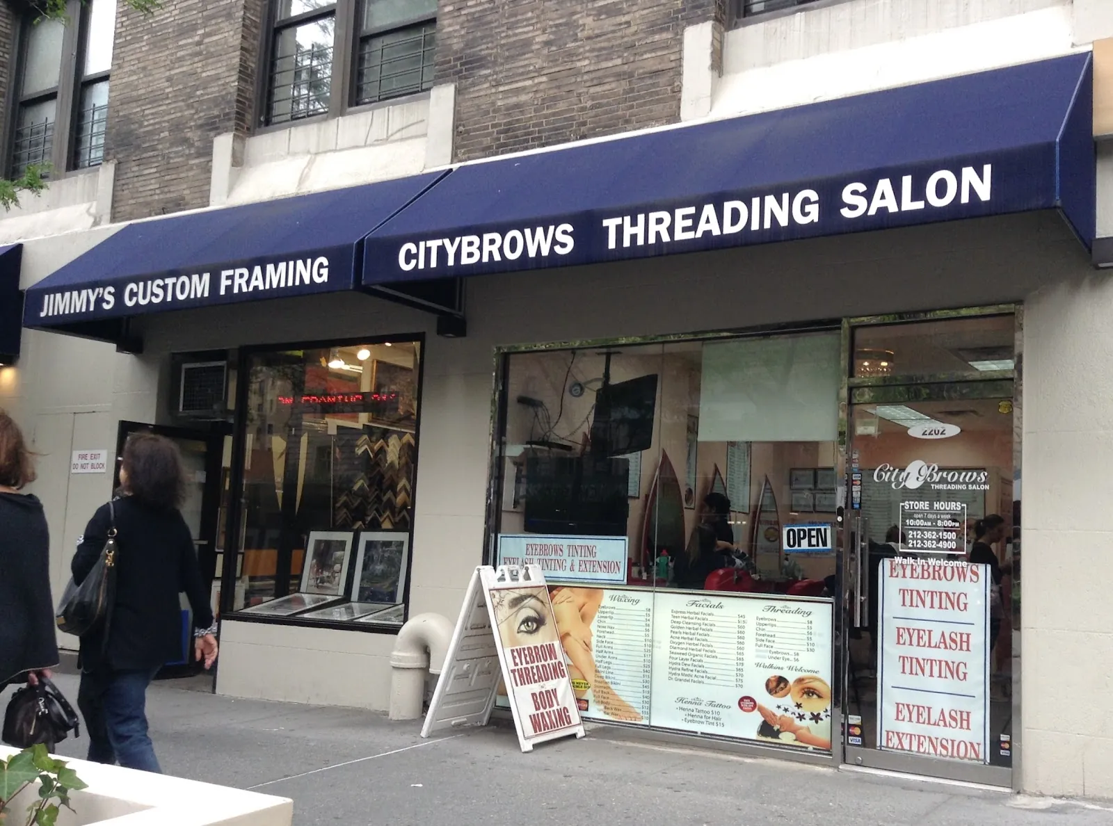 Citybrows, beauty salon at 2202 Broadway in Manhattan, New York