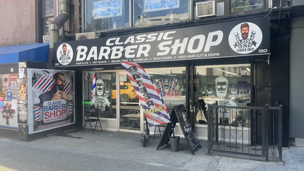 Classic Barber Shop, hair salon at 130 East 28th Street in Manhattan, New York