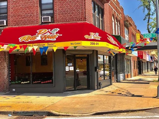D Roti Hut, caribbean kitchen at 208-01 Jamaica Avenue in Queens, New York