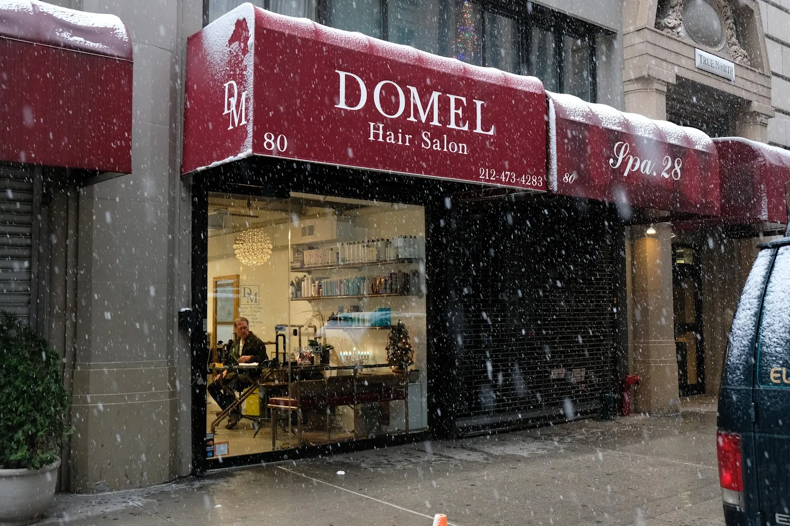 Domel, hair salon at 80 Madison Avenue in Manhattan, New York