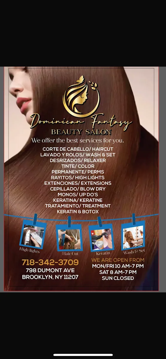Domincan Fantasy Beauty Salon, hair salon at 798 Dumont Avenue in Brooklyn, New York