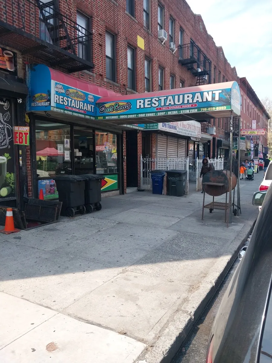 East Coast, caribbean kitchen at 658 Rogers Avenue in Brooklyn, New York