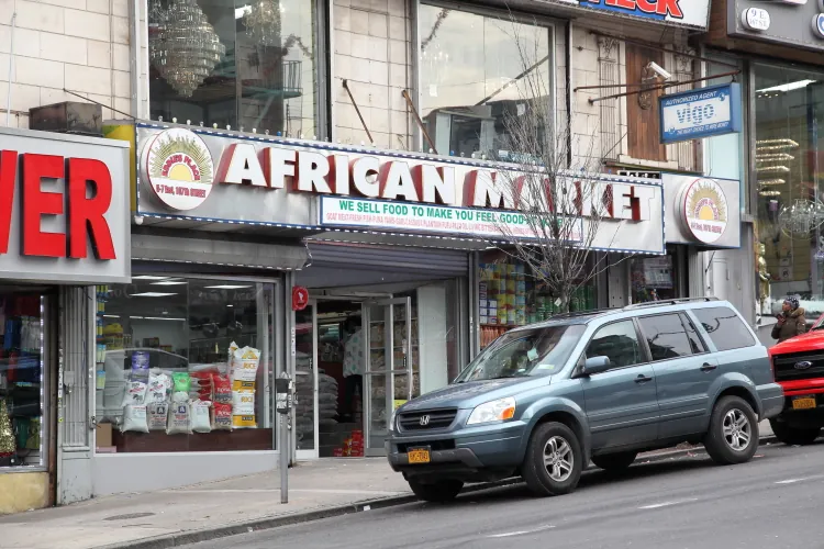Eddie's Place African Market, grocery shop at 5 East 167th Street in The Bronx, New York