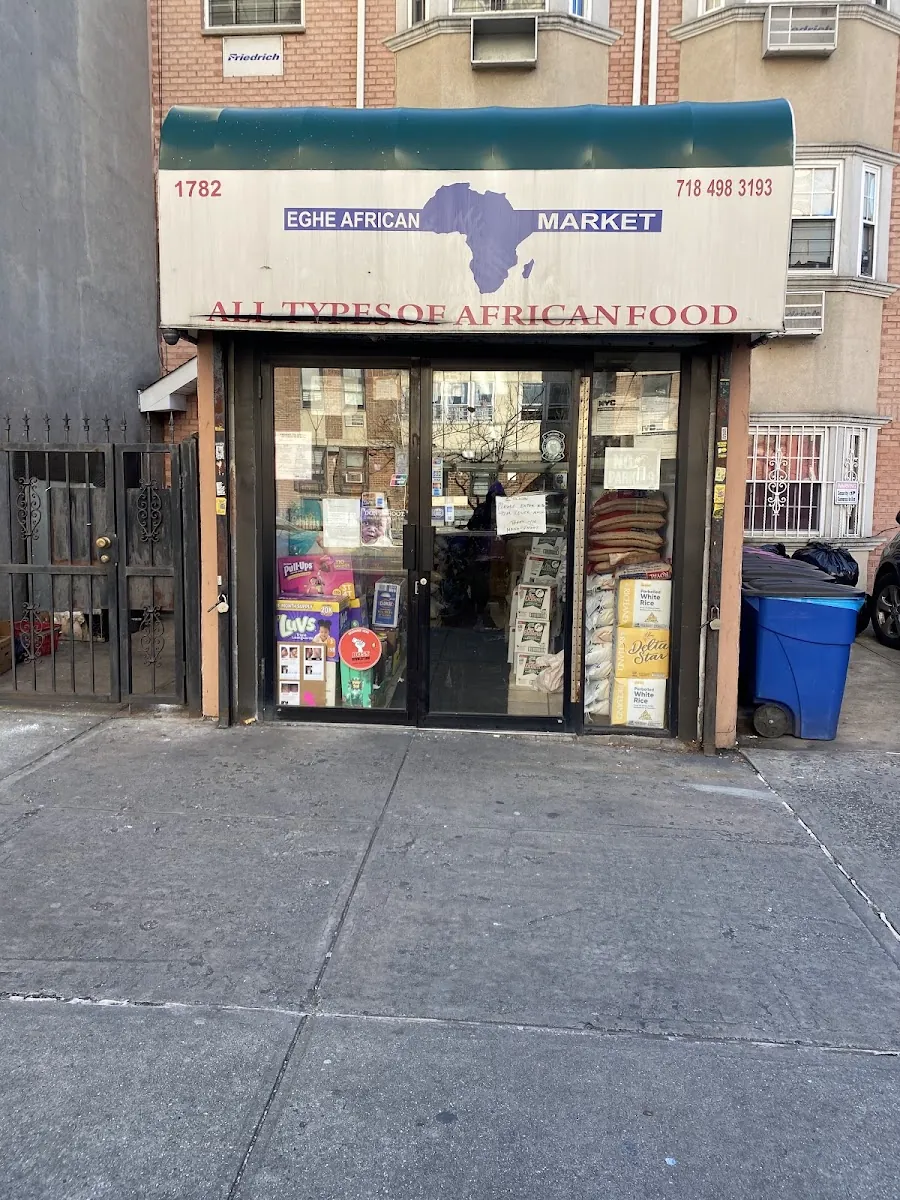 Eghe African Market, grocery shop at 1782 Pitkin Avenue in Brooklyn, New York