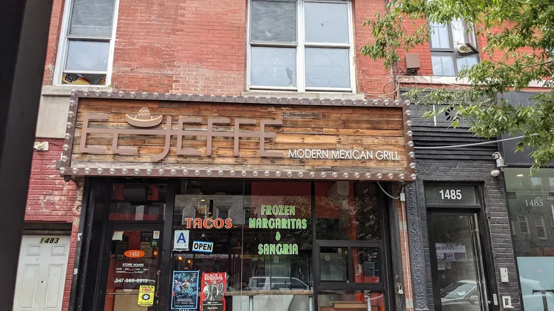 El Jeffe, caribbean kitchen at 1483 Fulton Street in Brooklyn, New York