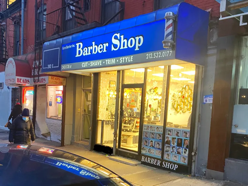 Euro Barber Inc. Barber Shop, hair salon at 242 East 28th Street in Manhattan, New York
