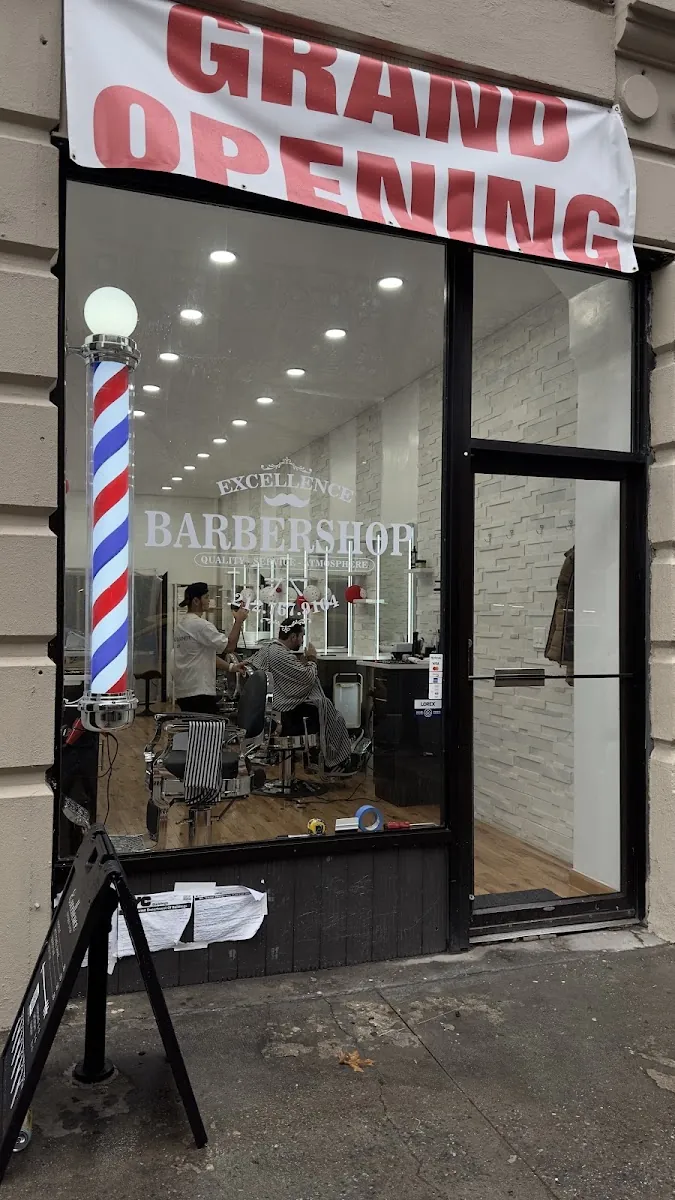 Excellence Barber Shop, hair salon at 2487 Broadway in Manhattan, New York