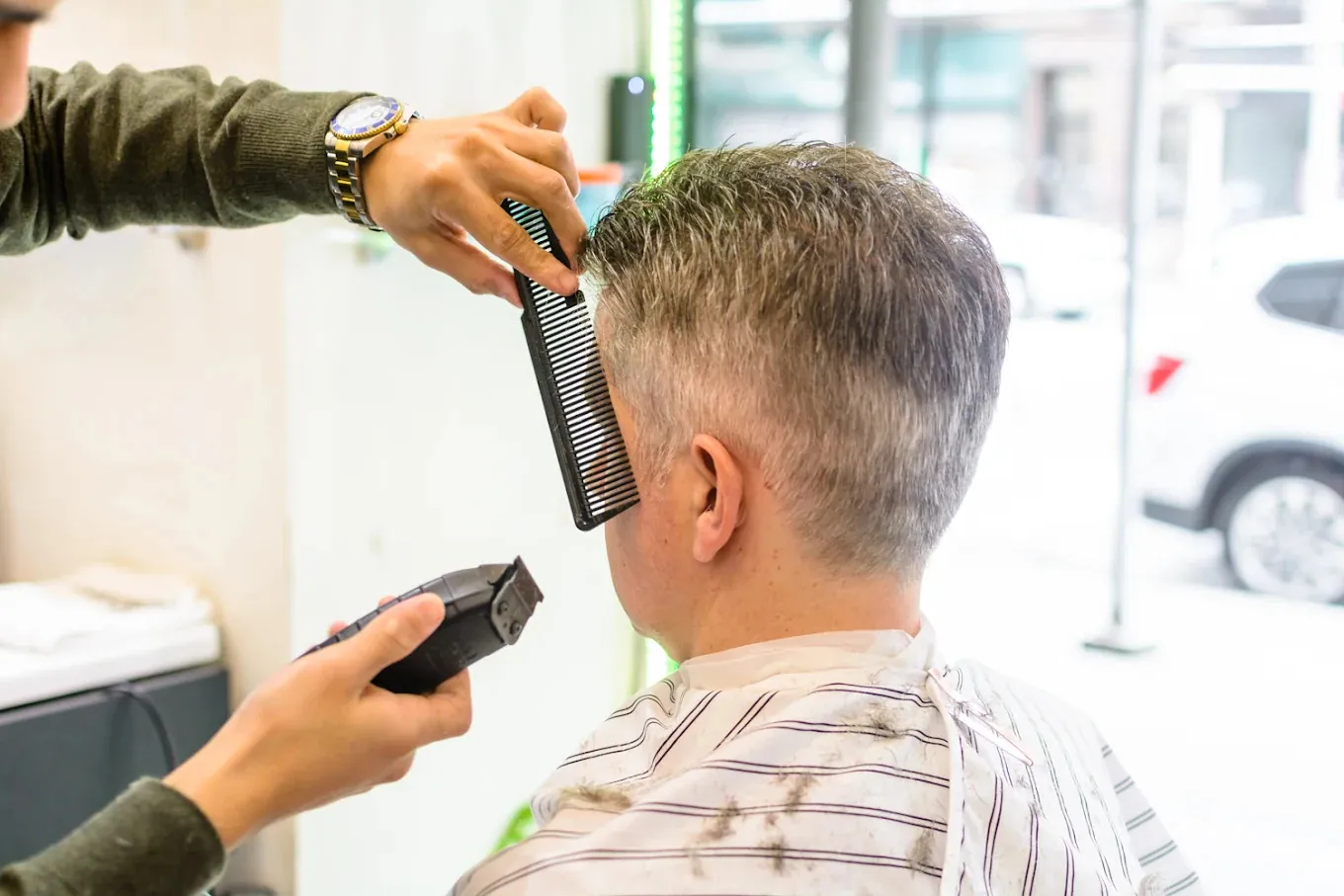 Exellence Barber Shop, hair salon at 473 Amsterdam Avenue in Manhattan, New York
