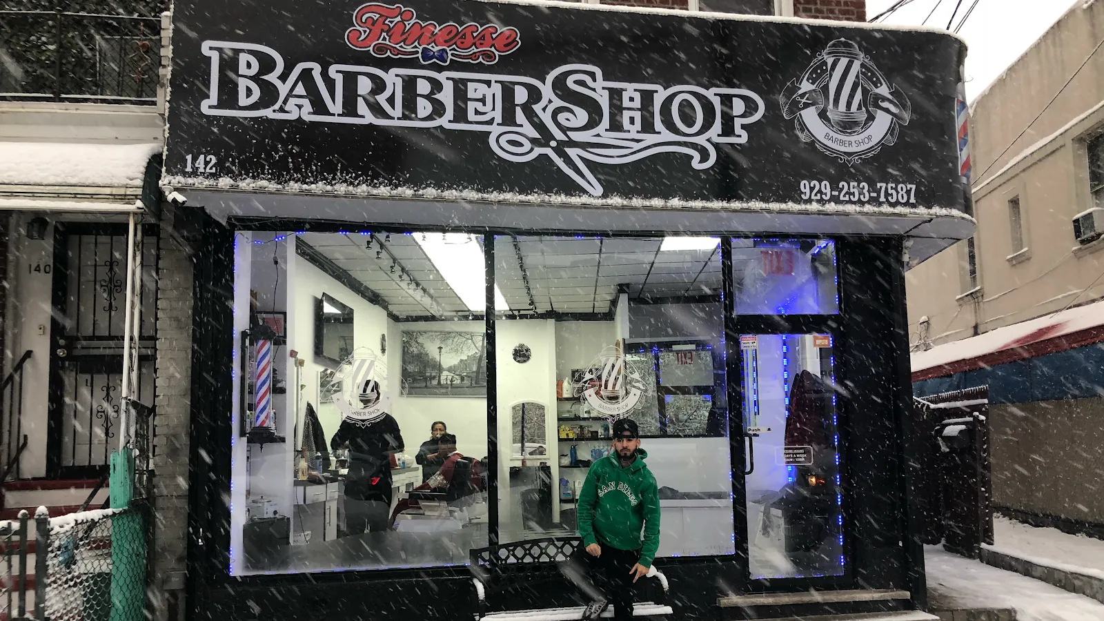 Finesse Barber Shop, hair salon at 142 Neptune Avenue in Brooklyn, New York