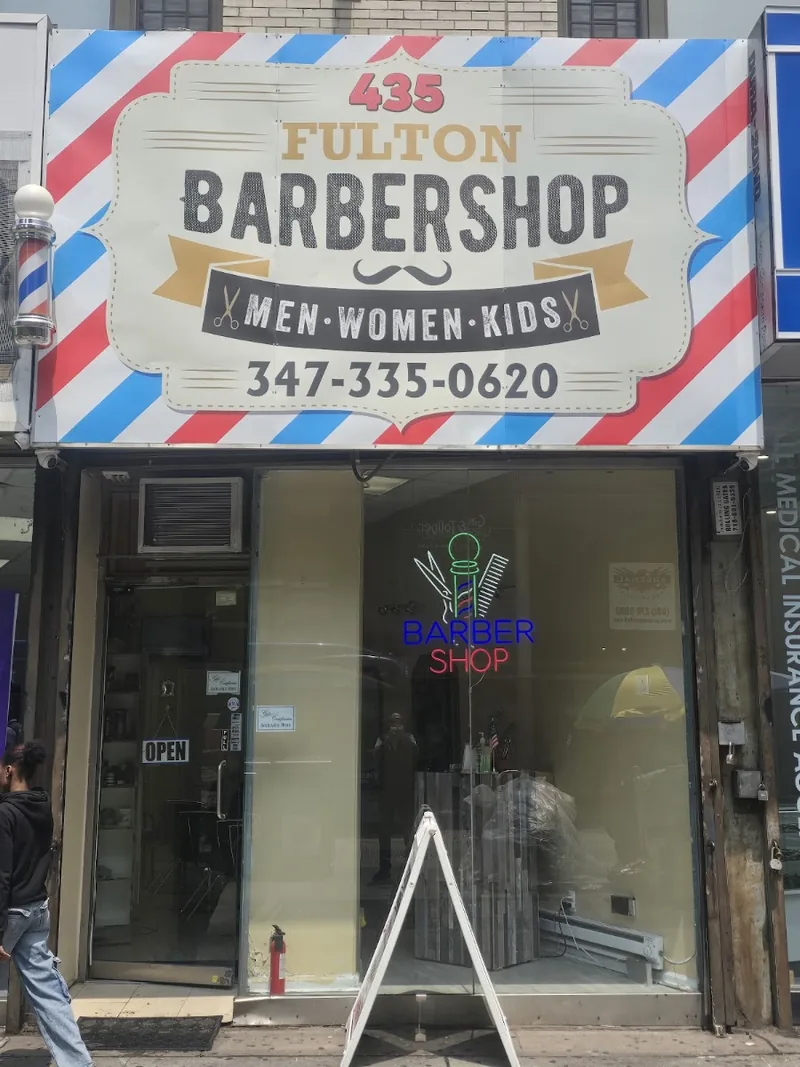 Fulton Barbershop, hair salon at 435 Fulton Street in Brooklyn, New York