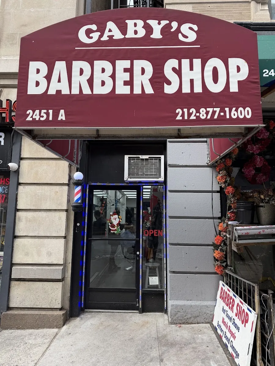 Gaby's Barber Shop, hair salon at 2451A Broadway in Manhattan, New York