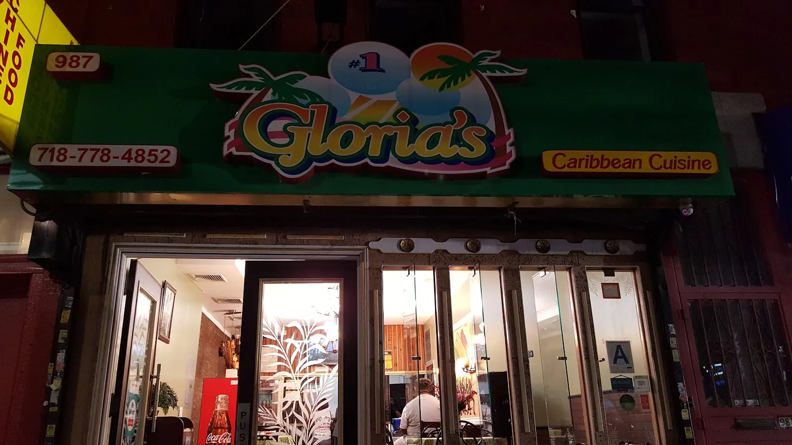 Gloria's, caribbean kitchen at 987 Nostrand Avenue in Brooklyn, New York