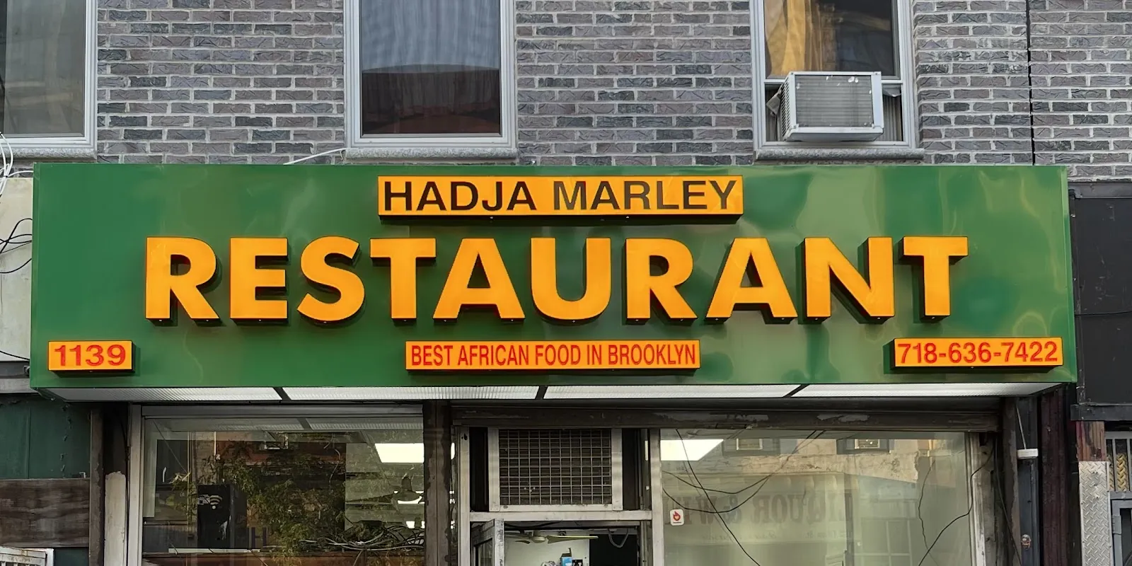 Hadja Marley, african kitchen at 1139 Fulton Street in Brooklyn, New York