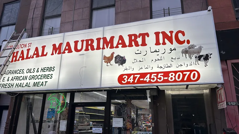 Halal Maurimart, grocery shop at 1170 Fulton Street in Brooklyn, New York