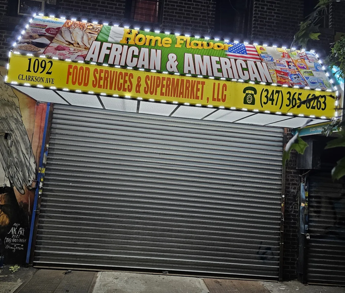 Home Flavor African And American Food Services, grocery shop at 1092 Clarkson Avenue in Brooklyn, New York