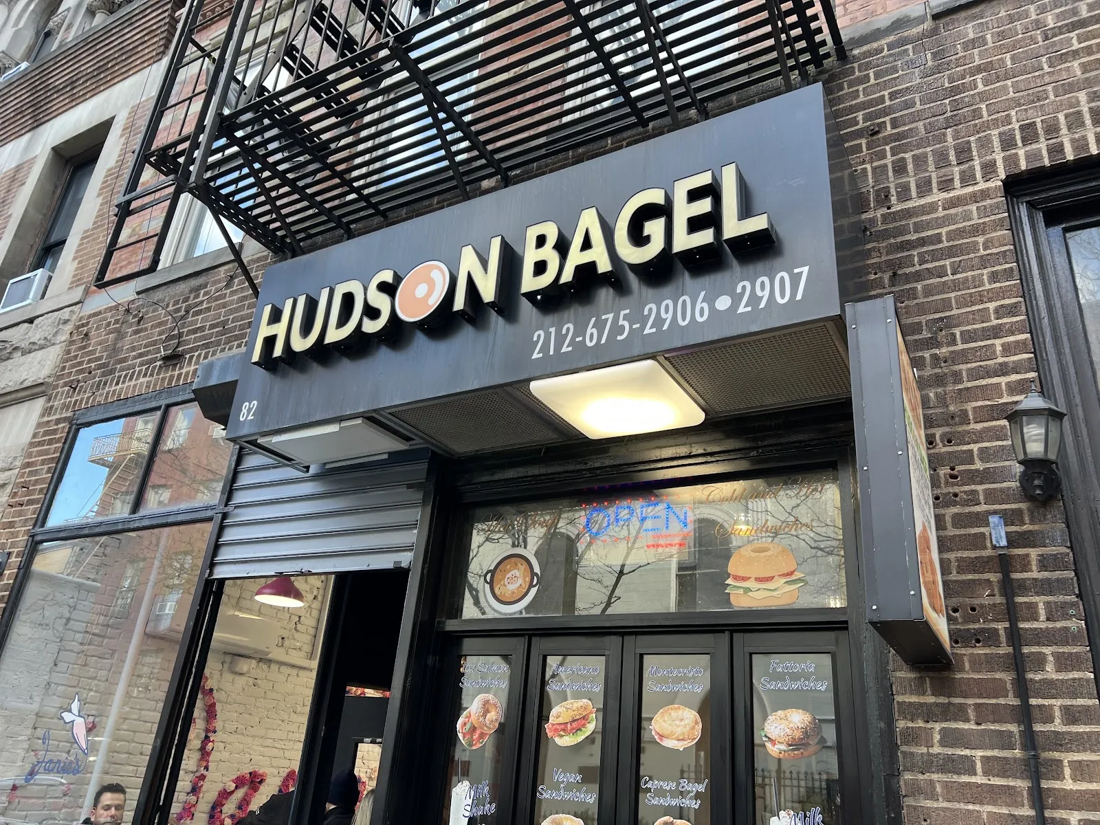 Hudson Bagels, bakery at 82 Christopher Street in Manhattan, New York