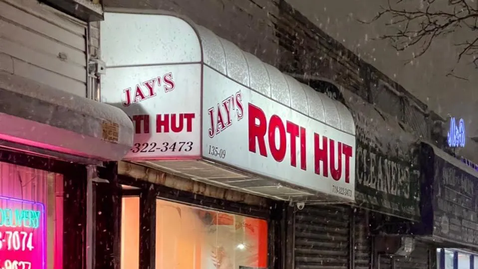Jay's Roti Hut, caribbean kitchen at 135-09 Lefferts Boulevard in Queens, New York