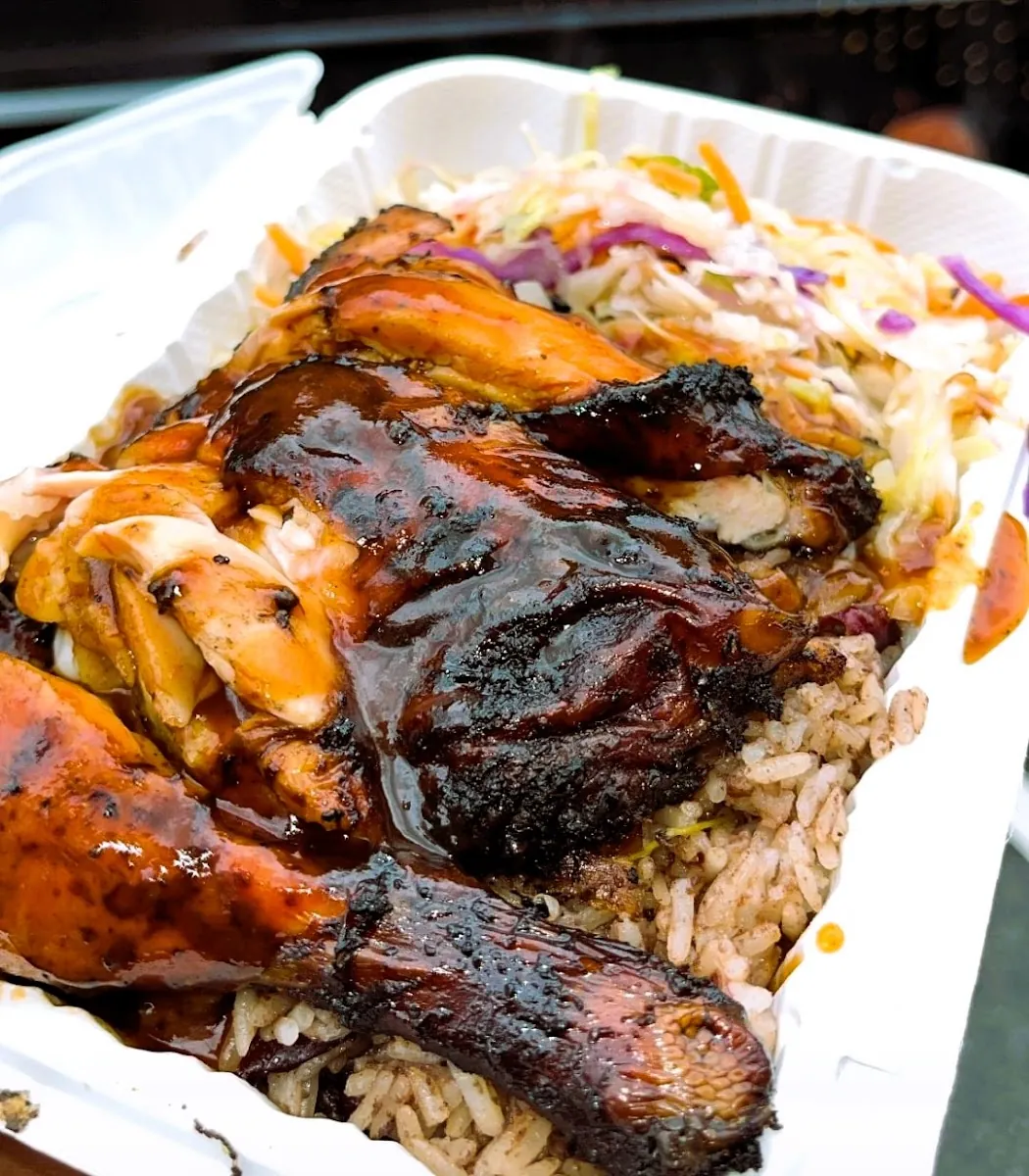 Jerry’s Jerk, caribbean kitchen at 1750-1780 East Gun Hill Road in The Bronx, New York