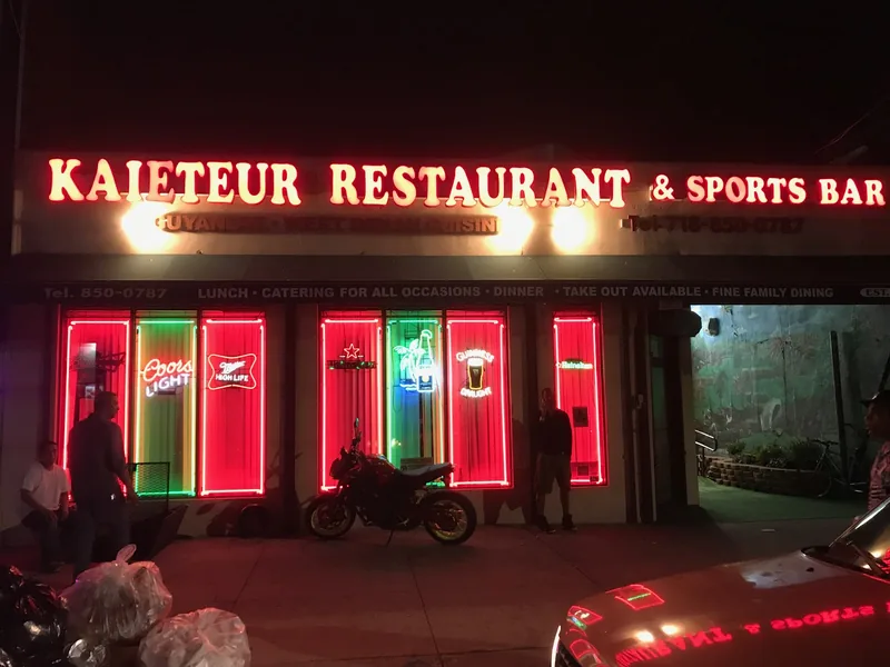 Kaieteur Restaurant & Sports Bar, caribbean kitchen at 87-12 Lefferts Boulevard in Queens, New York