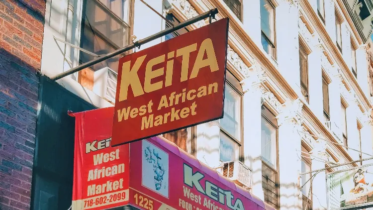 Keita West African Market, grocery shop at 1225 Broadway in Brooklyn, New York