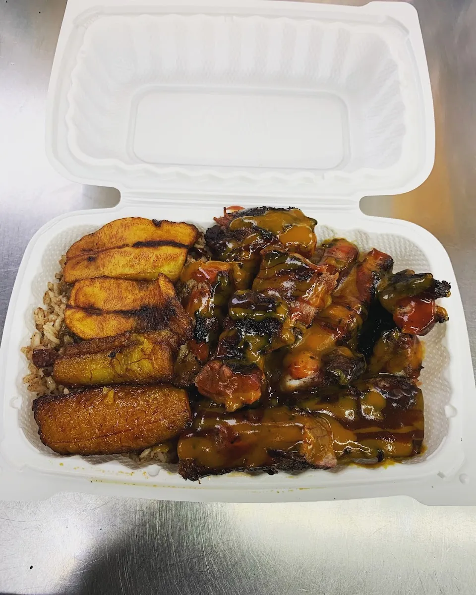 King Jerk, caribbean kitchen at East 149th Street in The Bronx, New York