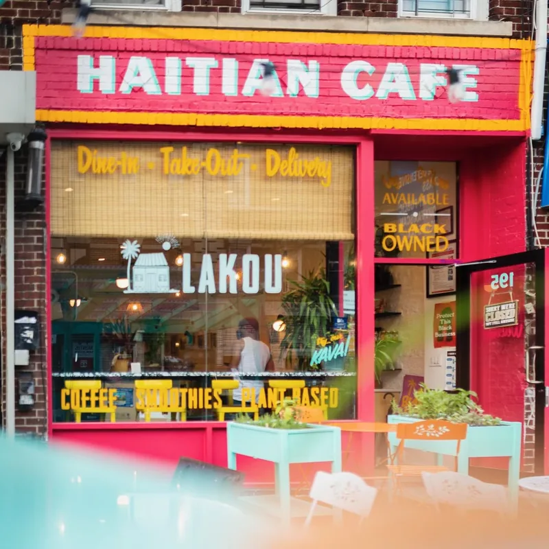 Lakou Cafe, caribbean kitchen at 195 Utica Avenue in Brooklyn, New York