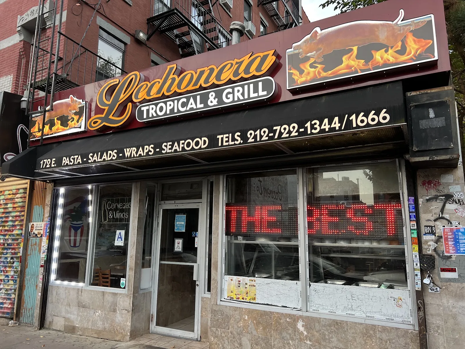 Lechonera Tropical & Grill, caribbean kitchen at 172 East 103rd Street in Manhattan, New York
