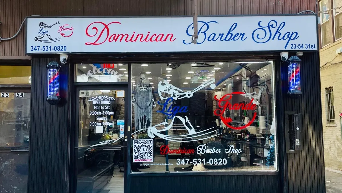 Liga Grande Dominican Barber Shop, hair salon at 23-54 31st Street in Queens, New York