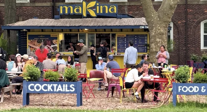 Makina Cafe on Governor's Island, african kitchen at Clayton Road in Brooklyn, New York