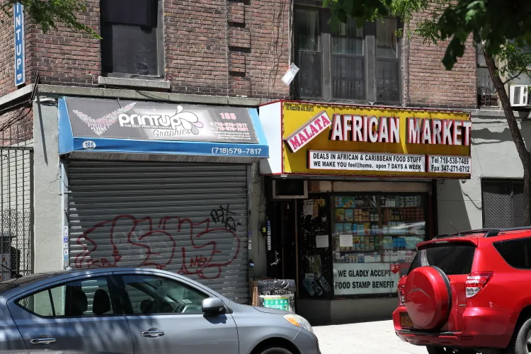 Malata African Market, grocery shop at 185 McClellan Street in The Bronx, New York