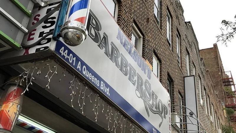 Nelson's Barber Shop, hair salon at 44-01A Queens Boulevard in Queens, New York