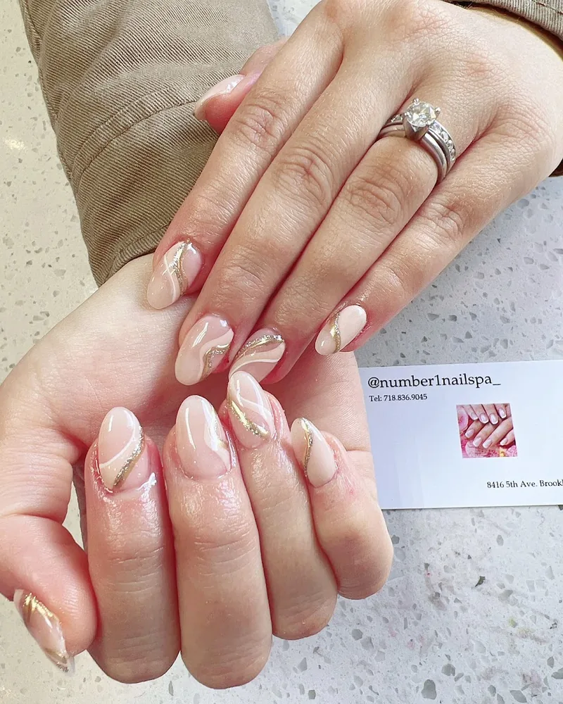 Number 1 New Gold Nails Inc., beauty salon at 8416 5th Avenue in Brooklyn, New York