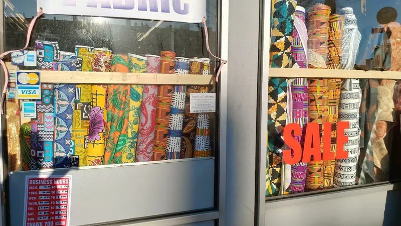 Nur Jahan Fabric, fabric and textiles at 1071 Flatbush Avenue in Brooklyn, New York