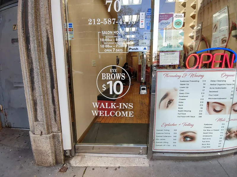 NY Brows & Beauty Salon, beauty salon at 70 Fulton Street in Manhattan, New York