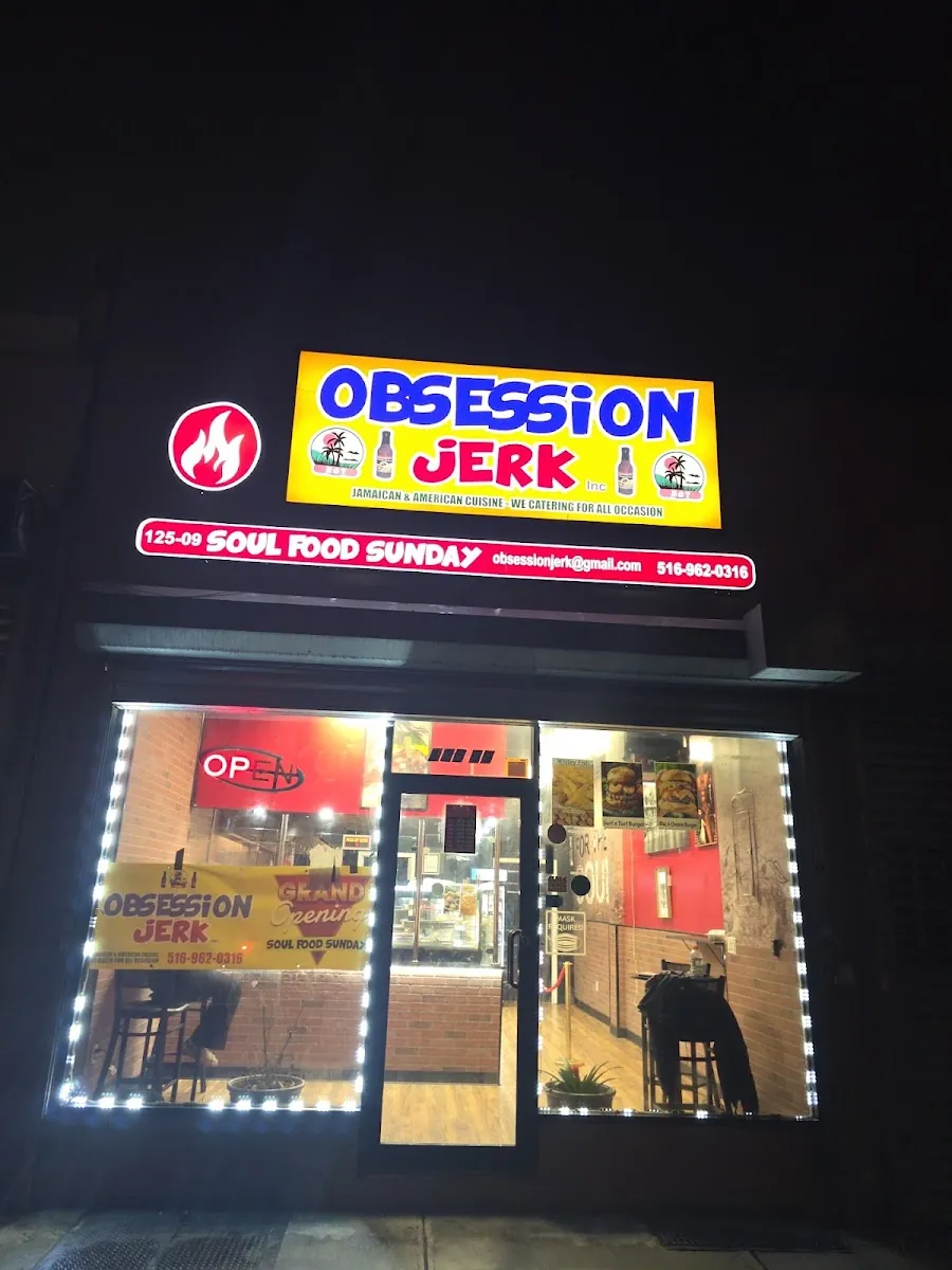Obsession Jerk, caribbean kitchen at 125-09 Merrick Boulevard in Queens, New York