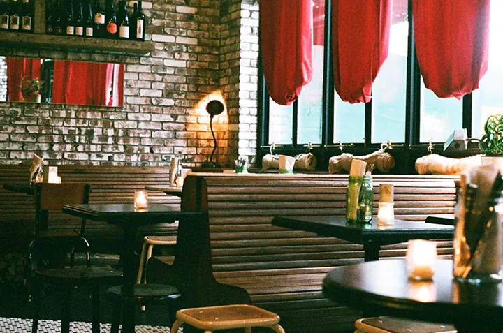 Ops, italian kitchen at 346 Himrod Street in Brooklyn, New York