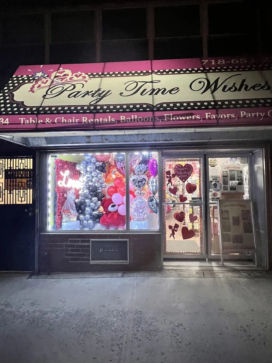 Party Time Wishes, party rentals at 85-34 Grand Avenue in Queens, New York