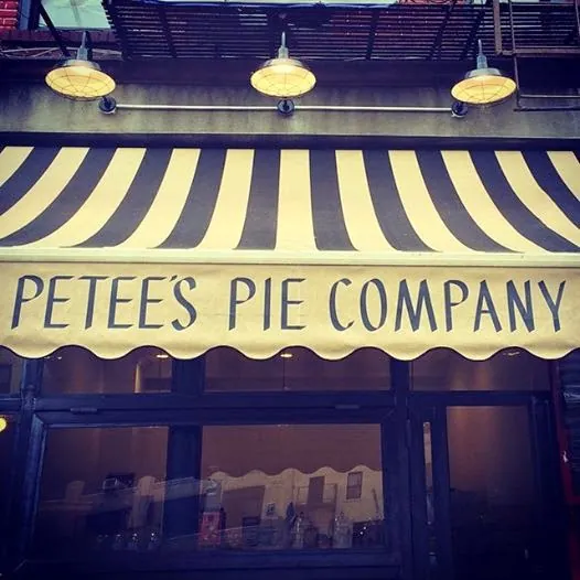 Petee's Pie Company, bakery at 61 Delancey Street in Manhattan, New York