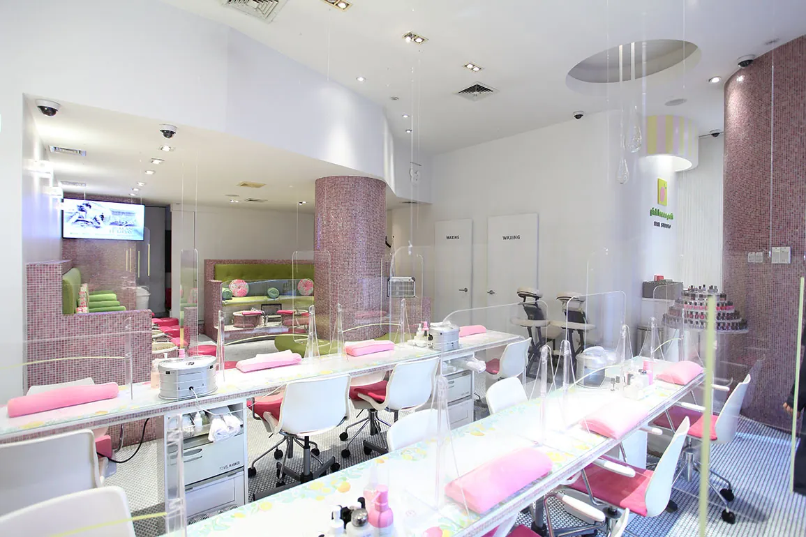 Pink Lemon Park Nail Studio, beauty salon at 1335 Madison Avenue in Manhattan, New York